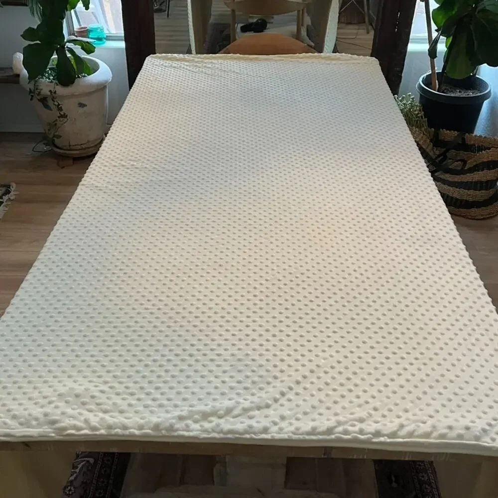 Quility Yellow Cream Weighted Blanket Cover 84 x 90 NO INSERT